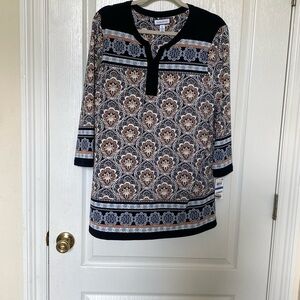 Charter Club Multicolor Patterned Top